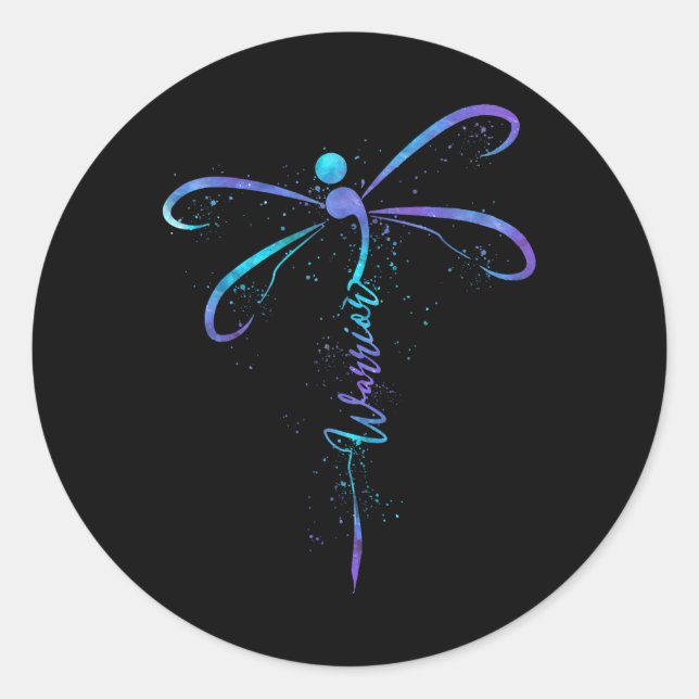 Adesivo Dragonfly Sem Prevenção Contra o Suicídio (Frente)