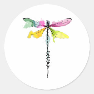 Adesivo Dragonfly Warrior Semicolon Prevenção Suicídio Awa