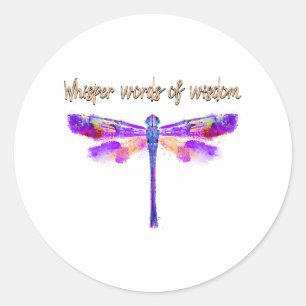 Adesivo Dragonfly Whisper Words Wisdom Hippie