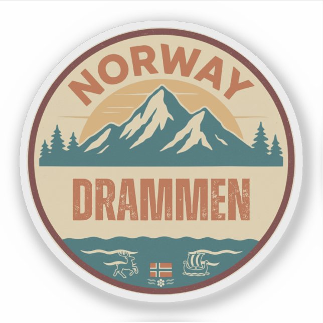 Adesivo Drammen, Noruega Noruega (Frente)