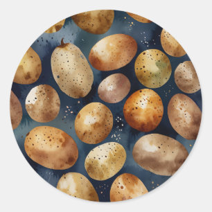 Adesivo Dramy Watercolor Batatas em Matizes Eetéreos Genti