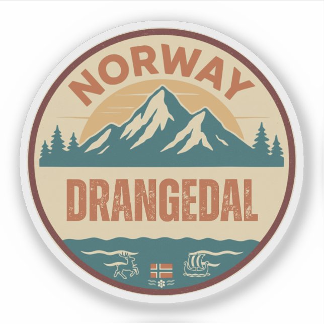 Adesivo Drangedal, Noruega Noruega (Frente)