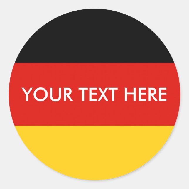 Adesivo Drapeau Allemagne tricolore (Frente)