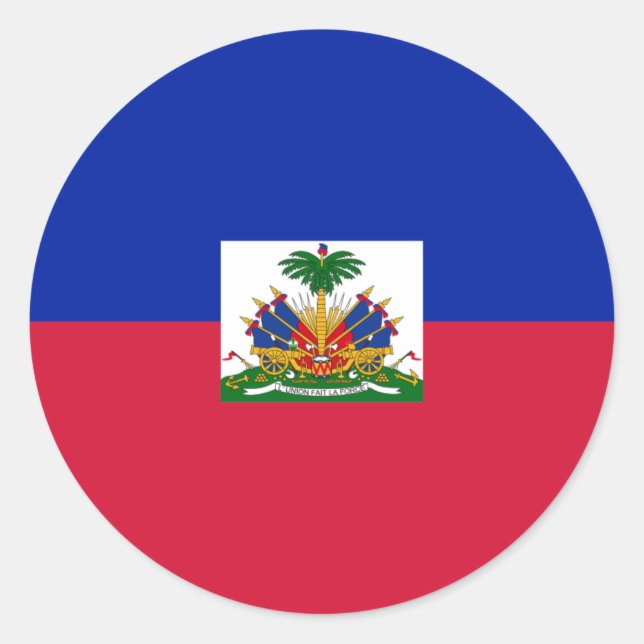 Adesivo Drapeau d'Haïti - Bandeira do Haiti (Frente)