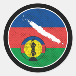 Adesivo Drapeau kanak, Nouvelle-Calédonie, symbole Kanaky
