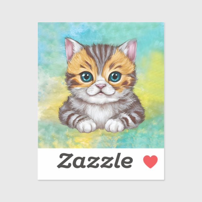 Adesivo Drawing Cat (Folha)