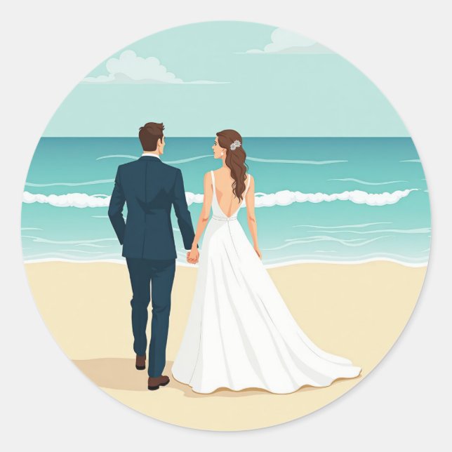 Adesivo Dream Beachside Honeymoon Sticker (Frente)