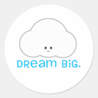 Adesivo Dream Big Cute Kawaii Sticker Cloud