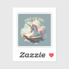 Adesivo Dream Big - Picante Unicórnio Bonito