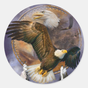 Adesivo Dream Catcher - Spirit Eagles Art Stickers