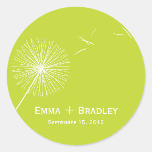 Adesivo Dreamamion Dandelion Favor Sticker - Verde-Sombra