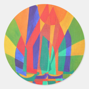 Adesivo Dreamboat A Cubist Lixo Em Cores Primárias