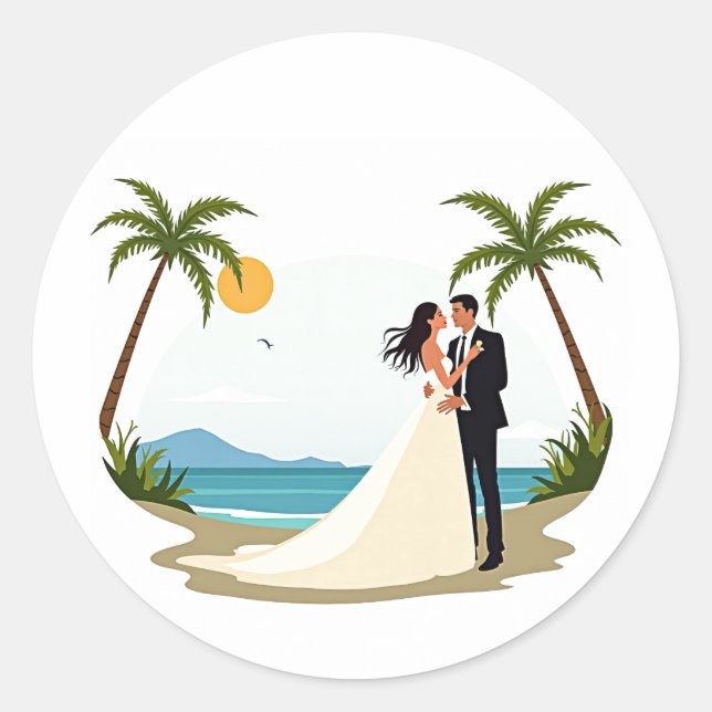 Adesivo Dreamy Beach Wedker Sticker (Frente)
