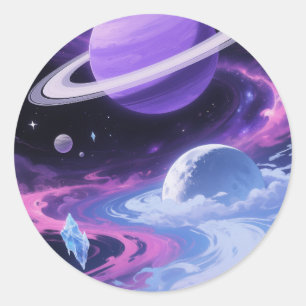 Adesivo Dreamy Purple Saturn