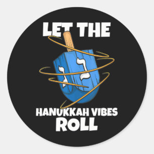 Adesivo Dreidel deixa o Hanukkah vibes rolar o judeu