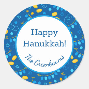 Adesivo Dreidels de Hanukkah