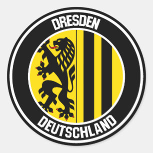 Adesivo Dresden Round Emblem