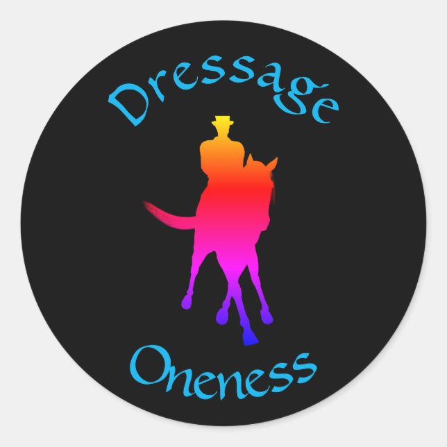 Adesivo Dressage é uma unidade Arco-Íris (Frente)