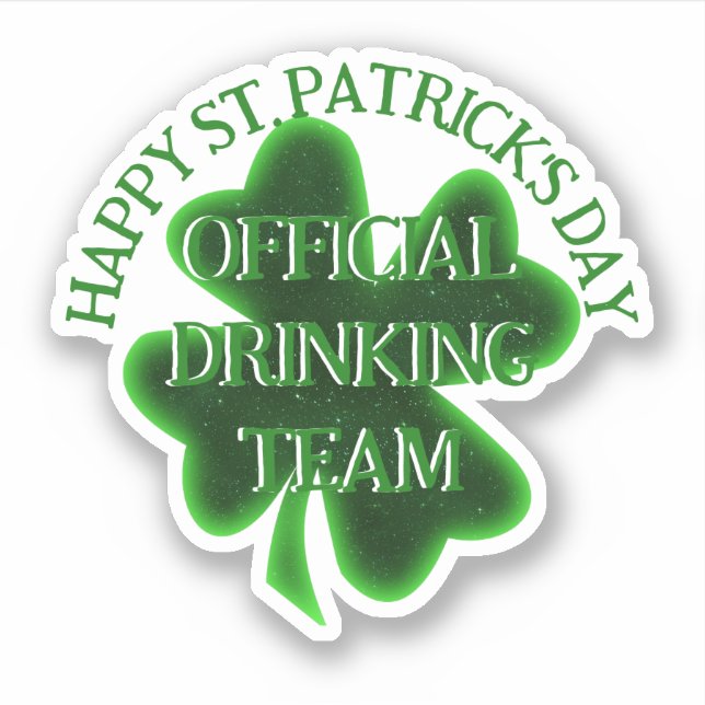 Adesivo Drinking Team St. Patrick's Day (Frente)