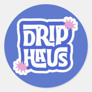 Adesivo Drip Haus – Logotipo Retro Divertido