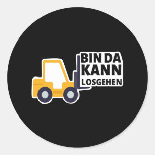 Adesivo Driver de empilhadeira Estou pronto para ficar eng