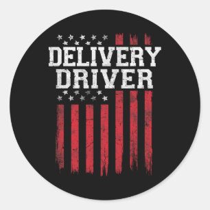 Adesivo Driver de entrega American Flag Usa Patriot Patrio