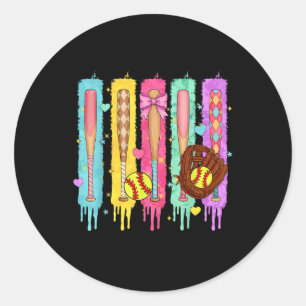 Adesivo Drives de Softball do Sorvete do Softball Player