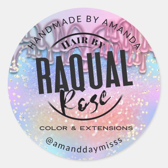 Adesivo Drives holográficos Logotipo Personalizado Design (Frente)