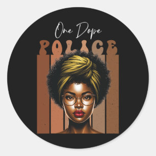 Adesivo Droga Africana Polícia Preta Para Rainha Melanina
