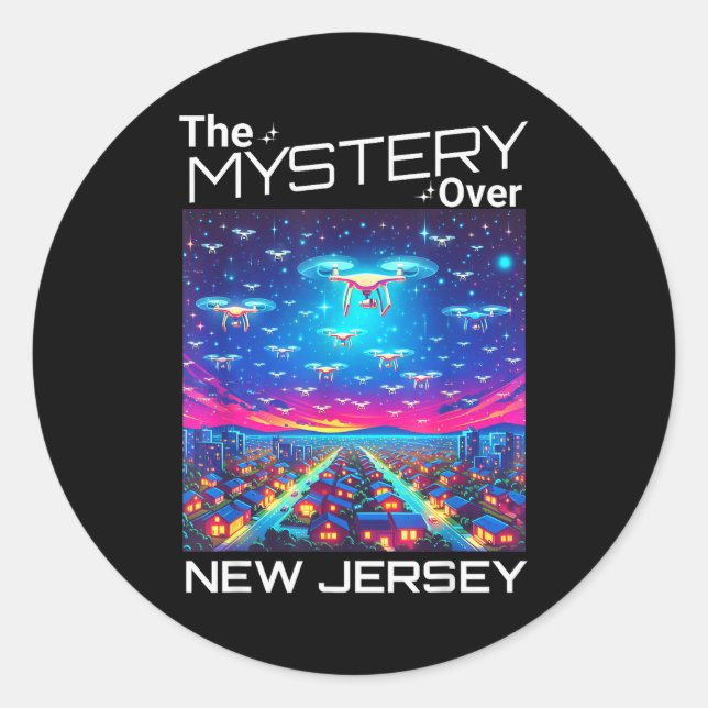 Adesivo Drones New Jersey The Mystery Over New Jersey Funn (Frente)