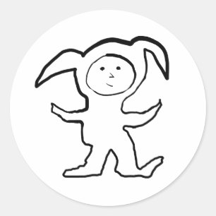 Adesivo Droopy Ear Bunny Jammie Kid