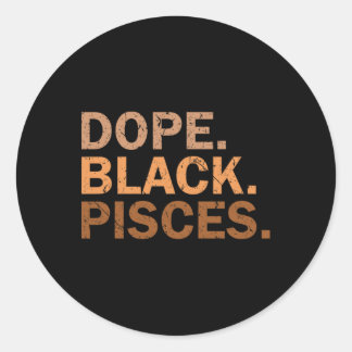 Adesivo Drug Black Pisces Melanin African Zodiac Pisces 