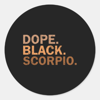 Adesivo Drug Black Scorpio Melanin African Zodiac Scorpio 