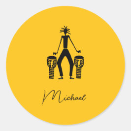 Adesivo Drummer Silhuette Magical Personalizado
