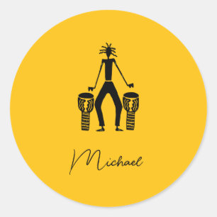 Adesivo Drummer Silhuette Magical Personalizado