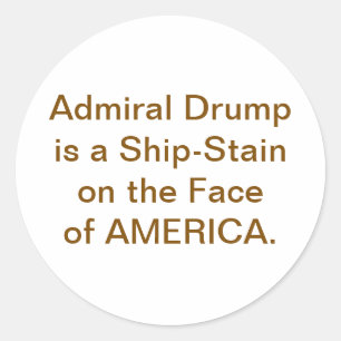 Adesivo Drump é o Navio-Suja da América Hankamer Artjunkha