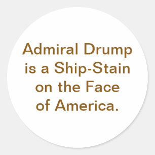 Adesivo Drump é o Navio-Suja da América Hankamer Artjunkha