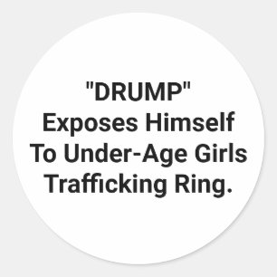 Adesivo Drump se Expor a Menina Hankamer Artjunkhaus