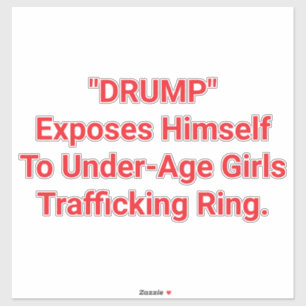 Adesivo Drump Se Expor A Menina Hankamer Artjunkhaus