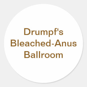 Adesivo Drumpf Salão de Ánus Branqueado Hankamer Artjunkha