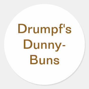 Adesivo Drumpf's Dunny-Buns Jeff Hankamer Artjunkhaus Yum!