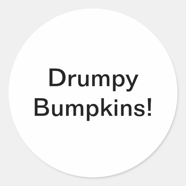 Adesivo Drumpy Bumpkins Jeff Hankamer Artjunkhaus Comic (Frente)