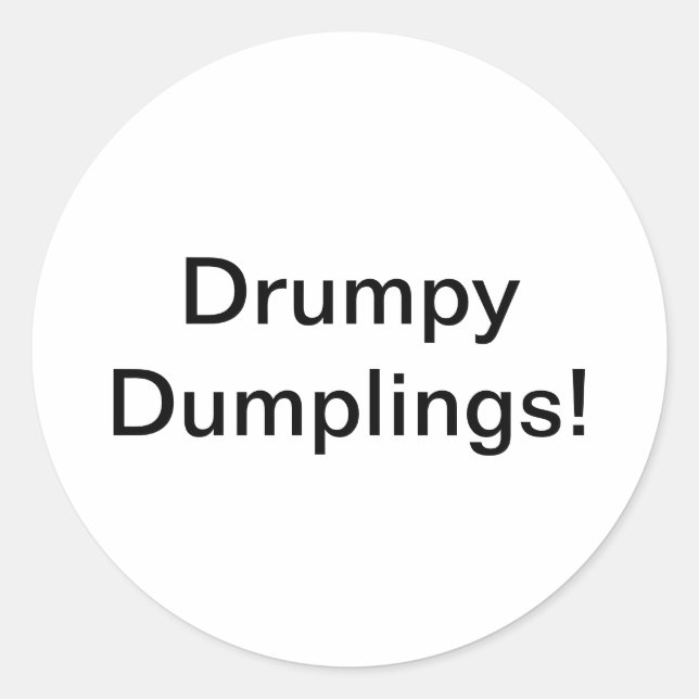 Adesivo Drumpy Dumplings Jeff Hankamer Artjunkhaus Comic (Frente)