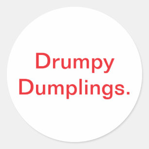 Adesivo Drumpy Dumplings. Jeff Hankamer Artjunkhaus Histór