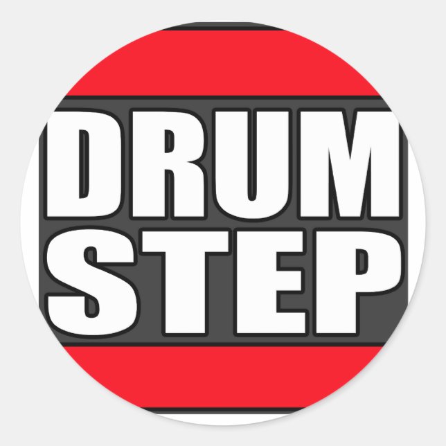 Adesivo DRUMSTEP Drum e Bass e Dubstep (Frente)