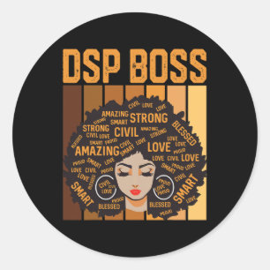 Adesivo Dsp Boss Poderoso Mês da História Negra Orgulho Ne