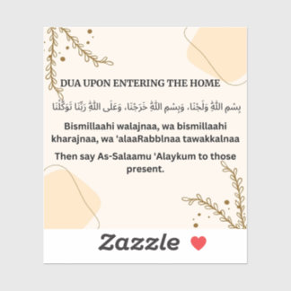 ADESIVO DUA AO ENTRAR EM CASA