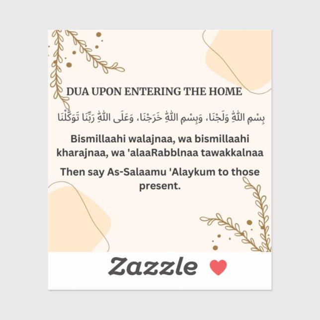 ADESIVO DUA AO ENTRAR EM CASA (Folha)