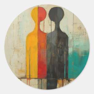 Adesivo Dualidade – Figuras Abstratas de Luz e Sombra