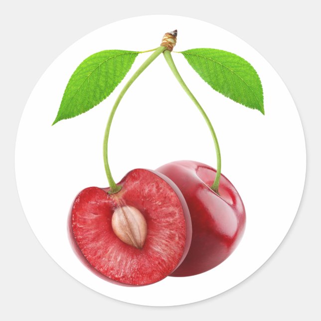 Adesivo Duas cerejas doces (Frente)